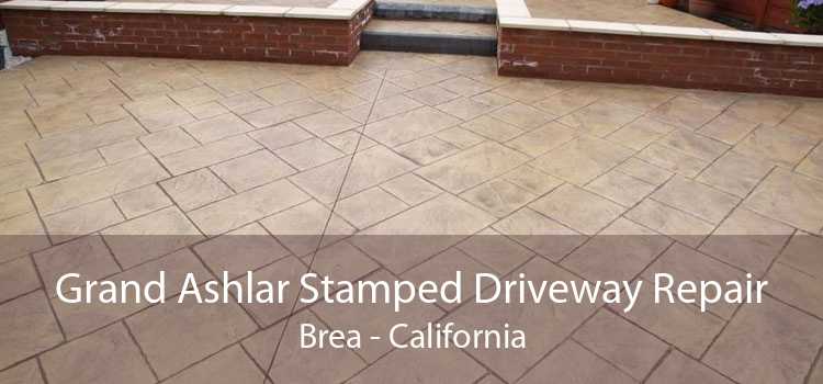 Grand Ashlar Stamped Driveway Repair Brea - California