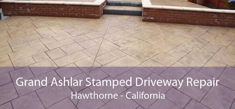 Grand Ashlar Stamped Driveway Repair Hawthorne - California