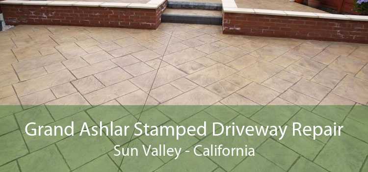 Grand Ashlar Stamped Driveway Repair Sun Valley - California