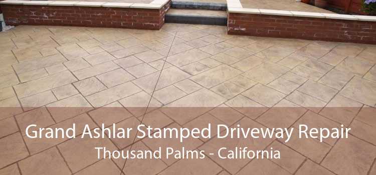 Grand Ashlar Stamped Driveway Repair Thousand Palms - California