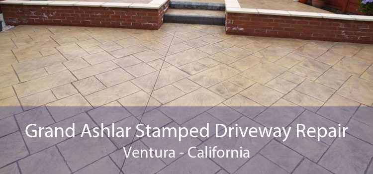 Grand Ashlar Stamped Driveway Repair Ventura - California