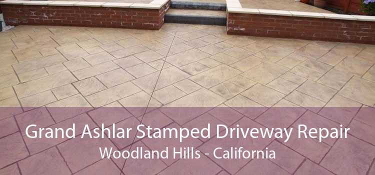 Grand Ashlar Stamped Driveway Repair Woodland Hills - California