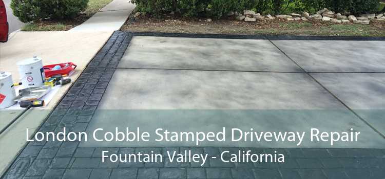 London Cobble Stamped Driveway Repair Fountain Valley - California