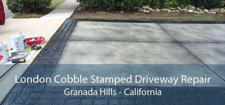 London Cobble Stamped Driveway Repair Granada Hills - California