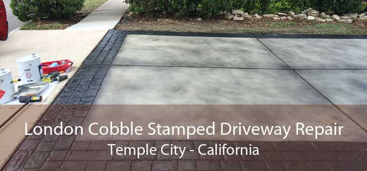 London Cobble Stamped Driveway Repair Temple City - California