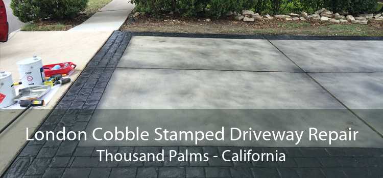 London Cobble Stamped Driveway Repair Thousand Palms - California