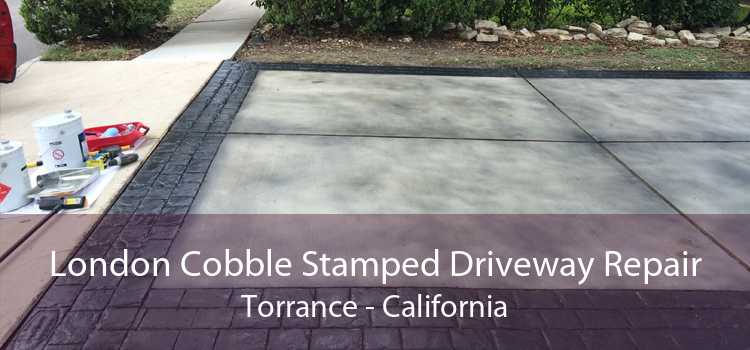 London Cobble Stamped Driveway Repair Torrance - California