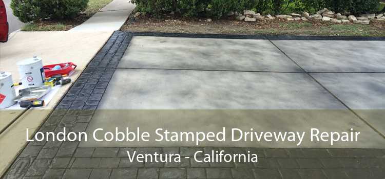 London Cobble Stamped Driveway Repair Ventura - California