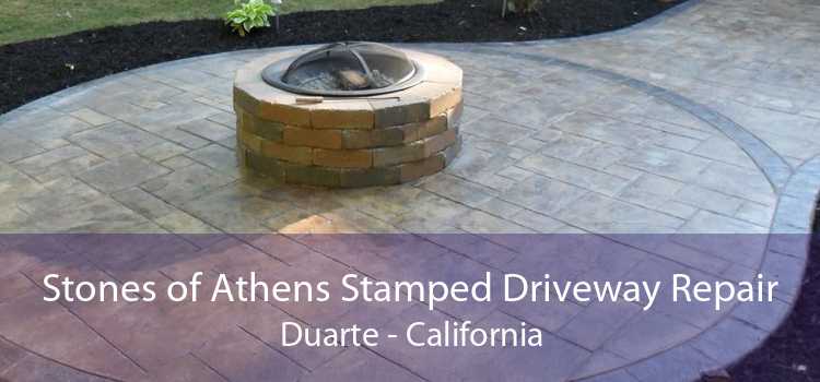 Stones of Athens Stamped Driveway Repair Duarte - California