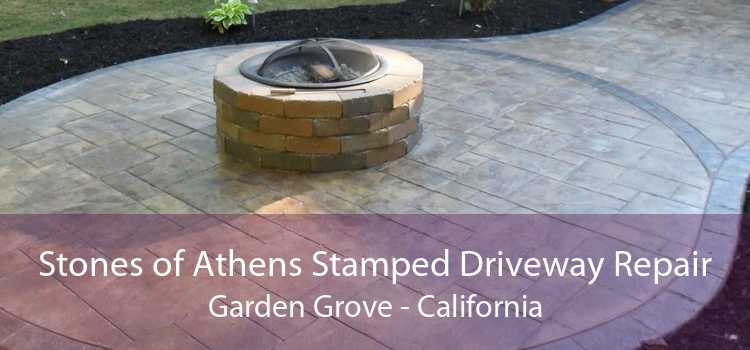 Stones of Athens Stamped Driveway Repair Garden Grove - California