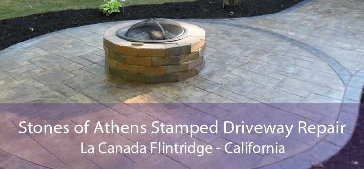 Stones of Athens Stamped Driveway Repair La Canada Flintridge - California