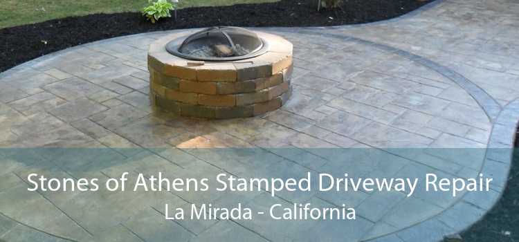 Stones of Athens Stamped Driveway Repair La Mirada - California