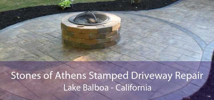 Stones of Athens Stamped Driveway Repair Lake Balboa - California