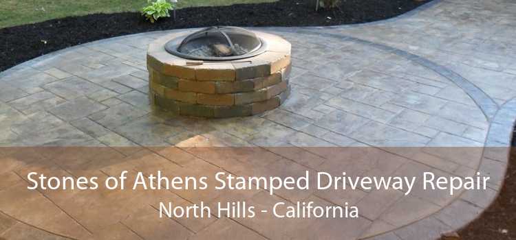 Stones of Athens Stamped Driveway Repair North Hills - California