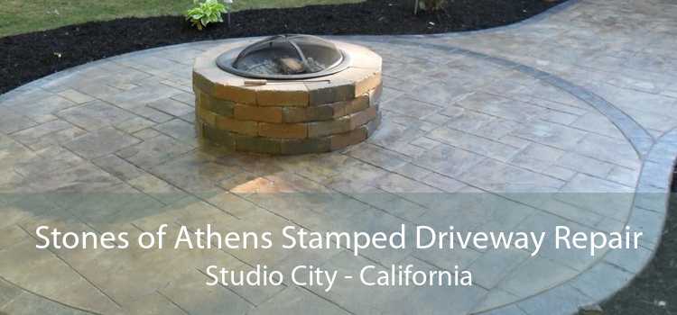 Stones of Athens Stamped Driveway Repair Studio City - California