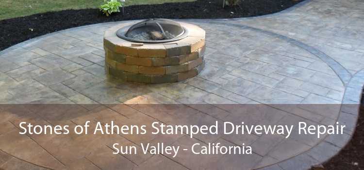 Stones of Athens Stamped Driveway Repair Sun Valley - California