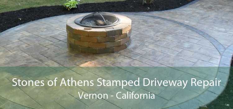 Stones of Athens Stamped Driveway Repair Vernon - California