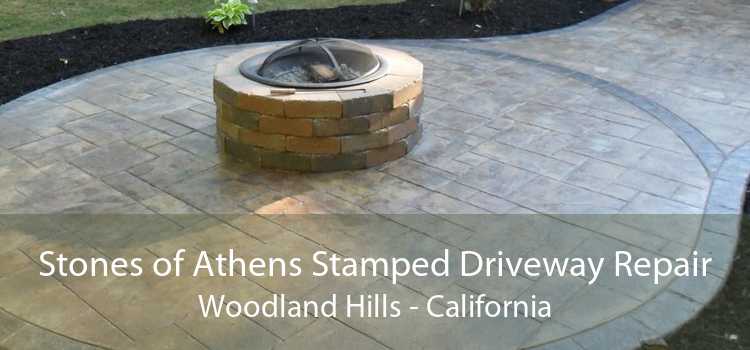 Stones of Athens Stamped Driveway Repair Woodland Hills - California
