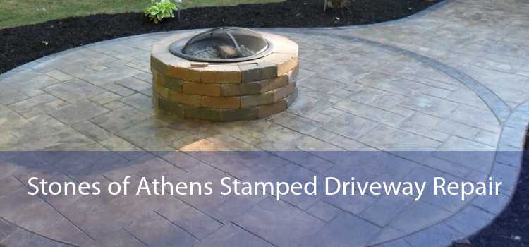 Stones of Athens Stamped Driveway Repair 